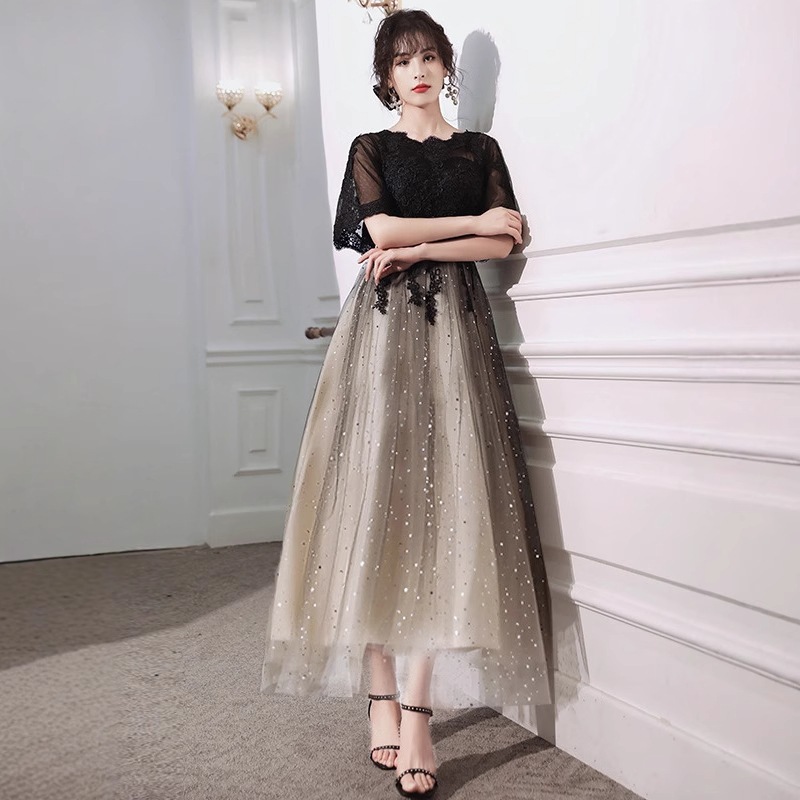 イブニングドレス女2025気質宴会腹黒隠し痩せ普段は司会者