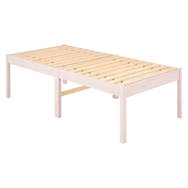 MB-5249SWS 組立簡単 シングルベッド(ウォッシュホワイト) メーカー直送