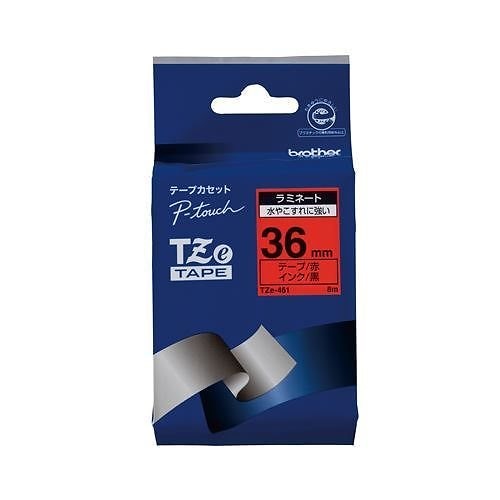 （まとめ買い）ピータッチテープ36mm赤/黒 TZE-461 00009885 [x3]