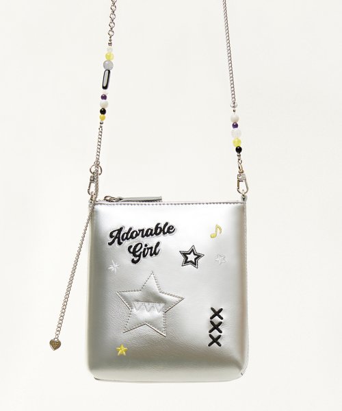 Highteen Metallic Mini Cross Bag _ Silver