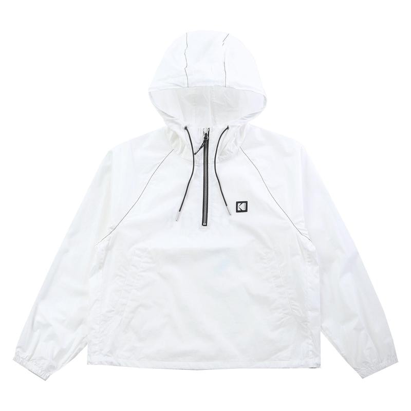 女性メーラー光沢フードアノラック K5122LWT21 IVR