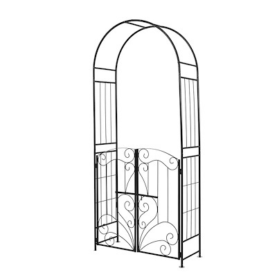 【国内即日発送】ガーデンアーチ ローズアーチ 扉付き ゲットセット 園芸 ガーデニング用品 ガーデン ファニチャー スチール 鉄製 薔薇アーチ 外 アーチ ガーデニング 花立て 庭園 おしゃれ 11,879円