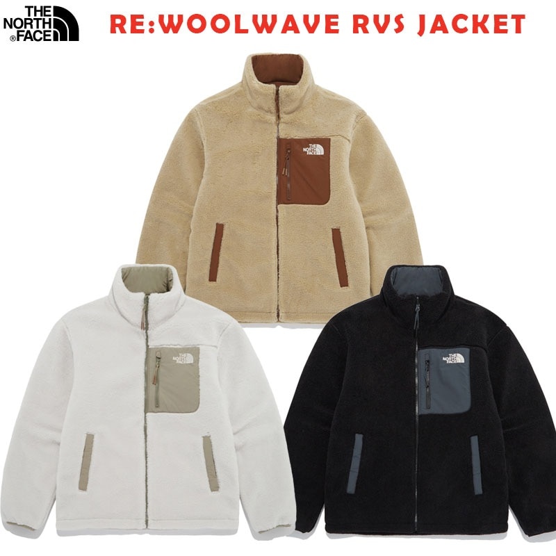 韓国正規品保証 関税負担なし NJ3NQ63A RE:WOOLWAVE RVS JACKET デイリー 基本 着装 男子 女子 人気 韓国 ファッション 男女共用 アウトドア