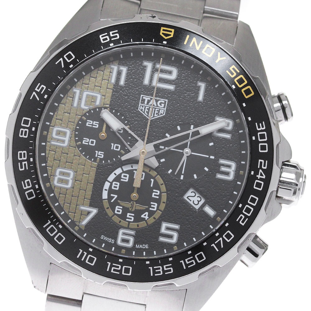 タグホイヤー TAG HEUER CAZ101AU フォーミュラー1 インディ500 クロノグラフ クォーツ メンズ 内箱・保証書付き_861592【中古】