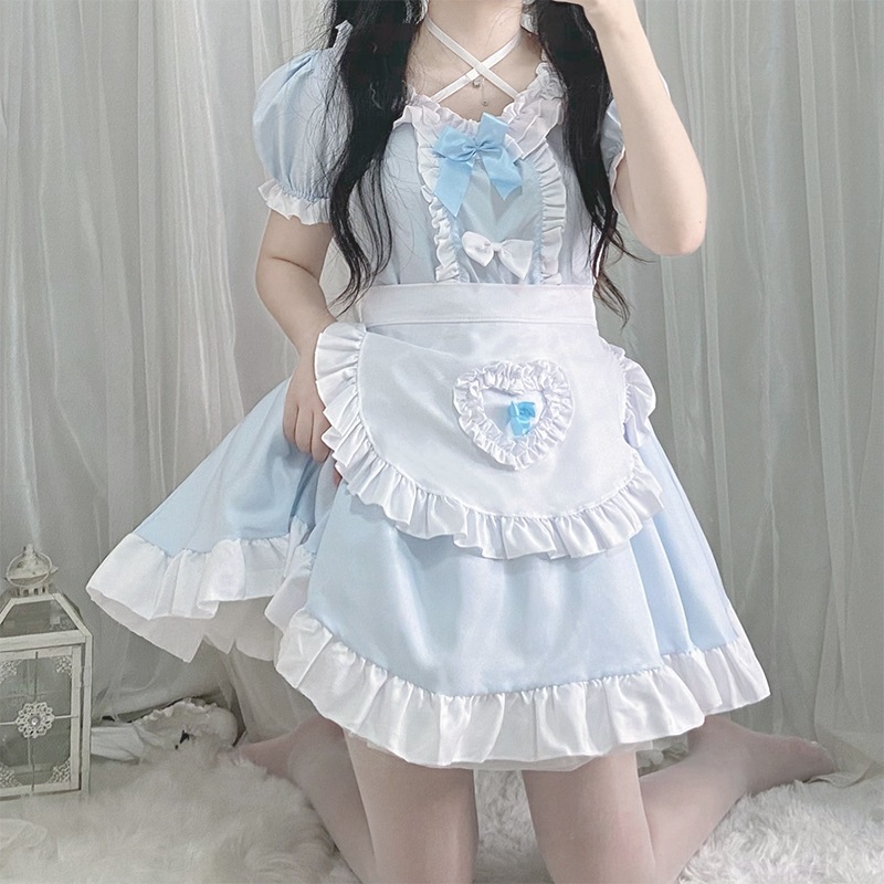 【1点ご購入 で10点プレゼントいたします】メイド服かわいいメイド服コスプレ猫ロリータワンピース