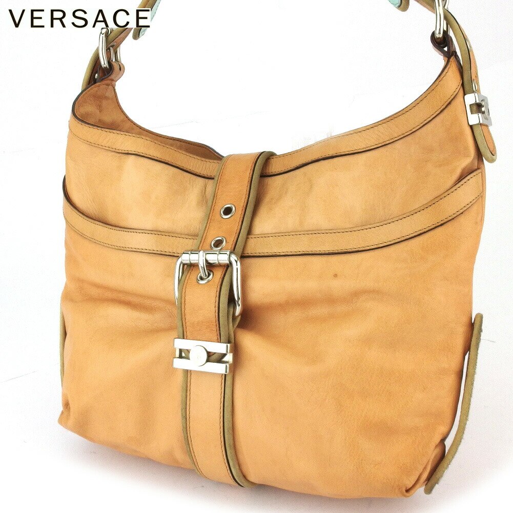 ショルダーバッグ ワンショルダー メデューサ レディース ベージュ 中古