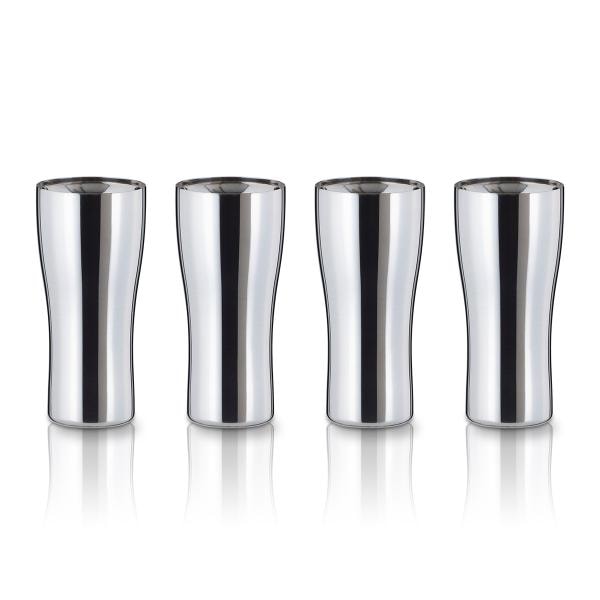 4個セット タンブラー 220ml 保温 保冷 真空断熱 ステンレス 手磨き 汚れにくい クリーンミラー加工 鏡面仕上げ シルバー シンクス アトラス AST-220TM4P