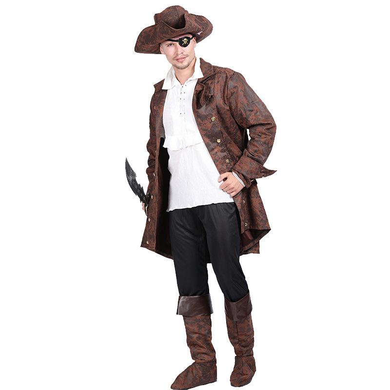 Men s ハロウィン 衣装 男海賊 ジャック船長パイレーツオブカリ ビアン 男性用 メンズ用 ハロウィーン 王様ハロウィン衣装 コスプレ衣装 コスチューム
