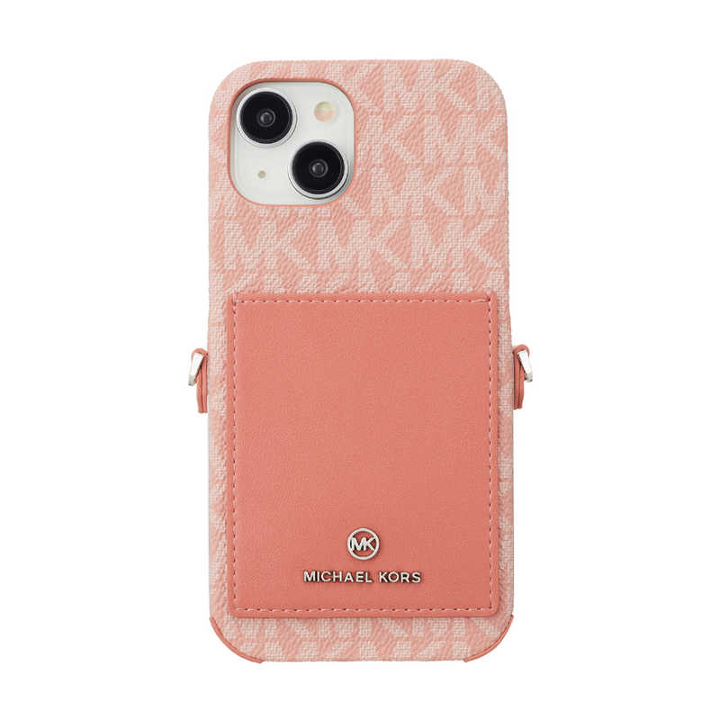 マイケルコース　Wrap Case Pocket with Strap iPhone 15 MICHAEL KORS Pink　MKWSPNKPWIP2361