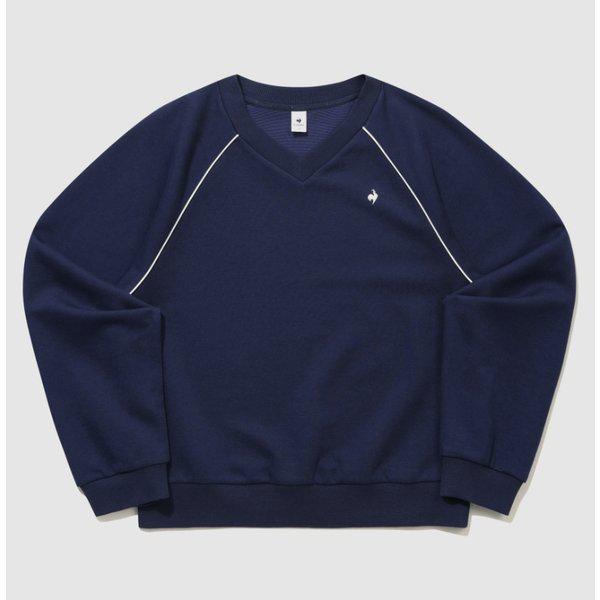 W エッセンシャル Vネック ルーズ スウェットシャツ B1 QQ322LFS91 DNV DRD IVY