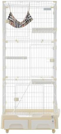 キャットケージ 3段 猫トイレ付 キャスター付 ハンモック付 猫ゲージ おしゃれ キャットハウス ネコ ハウス 多段 留守番 保護 脱走防止 多頭飼い 多頭 スチール ペットケージ