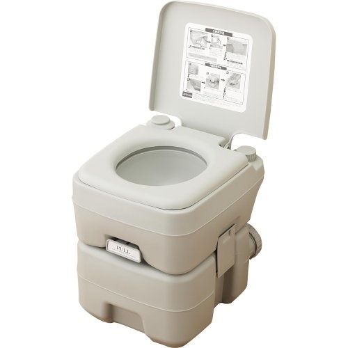 本格派ポータブル水洗トイレ 簡易トイレ（20L） SE-70115 YZPT-20（G）