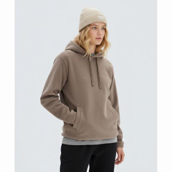 SNOWPEAK APPAREL ウォームフリース フード付きTシャツ S24WUFHD76 ブラウン