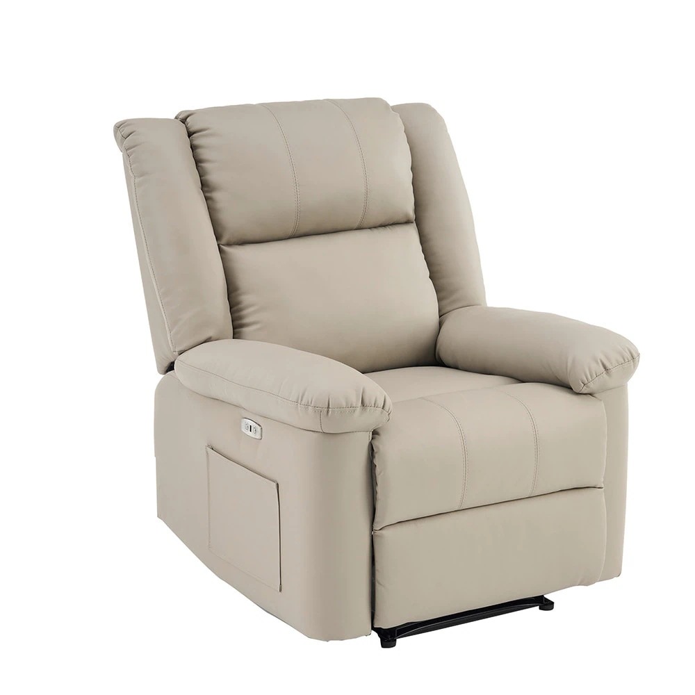 【国内即日発送】リクライニングチェア テーブル付き リクライニングソファ 1人掛け 電動 リクライニング ファブリック オットマン一体型 パーソナルチェアー 電動ソファ 耐圧分散 リクライニングチェア