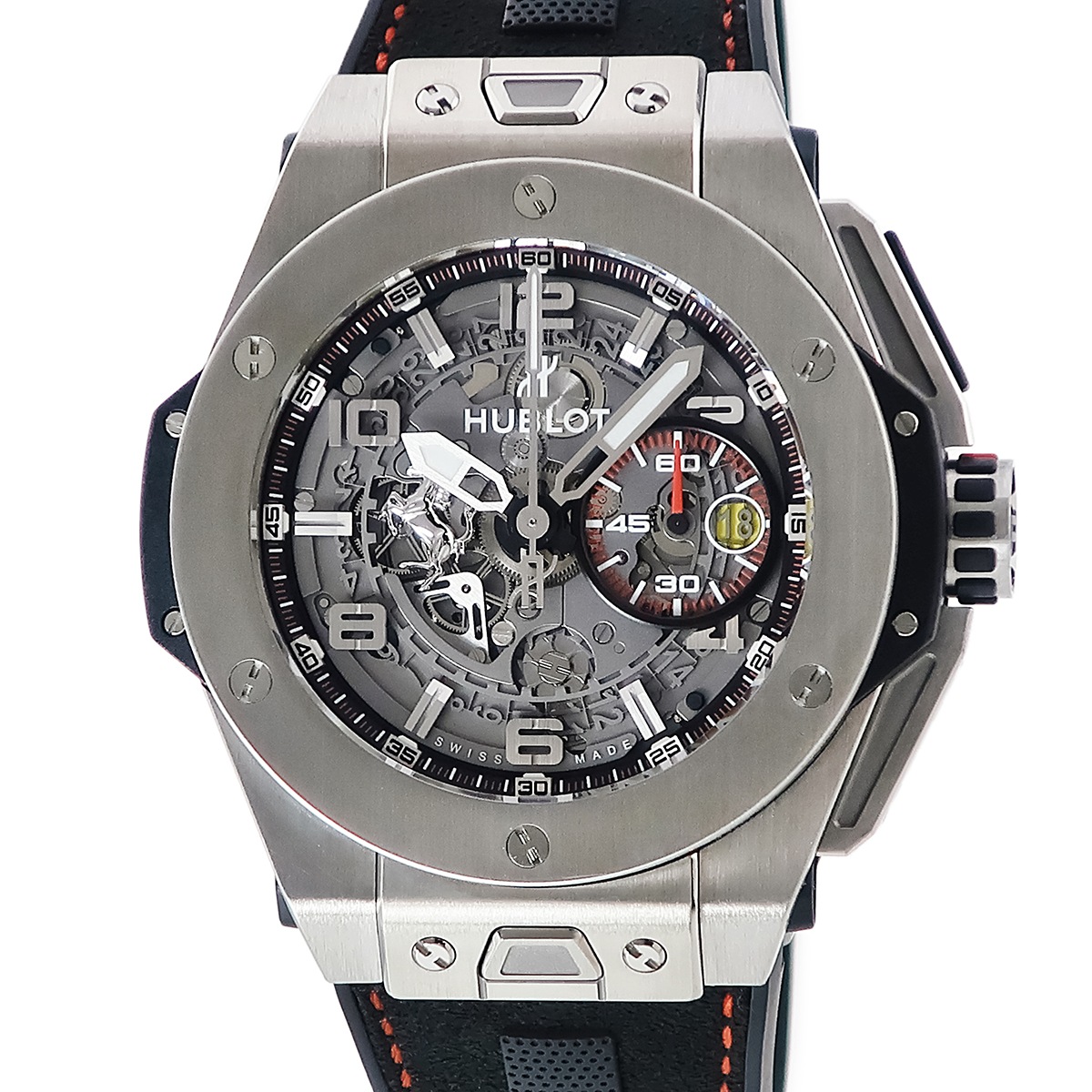 ビッグバン フェラーリ チタニウム 401.NX.0123.VR 自動巻き メンズ 跳ね馬 コラボ スケルトン 限定 3年保証