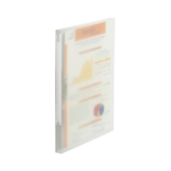 （まとめ） TANOSEE Zファイル（PP表紙） A4タテ 100枚収容 背幅20mm クリア 1セット（10冊） 5セット