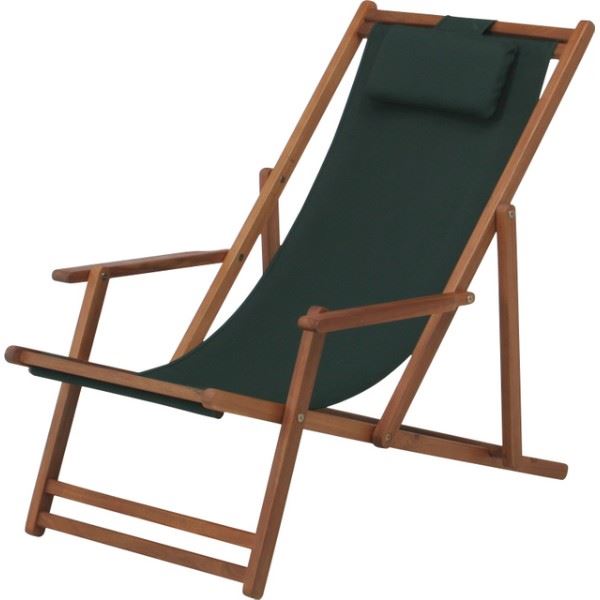 折りたたみ椅子 幅645mm グリーン 折りたたみ式 木製 アカシア 高さ調整可 デッキチェア 室内 屋外 ウッドデッキ ベランダ 店舗