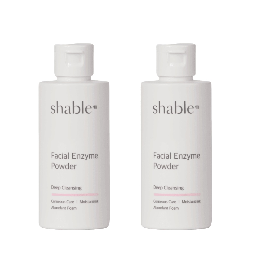 シャブルフェイシャル 弱酸性 エンザイムパウダー ウォッシュ酵素 洗顔剤 粉 クレンザー 70g2個