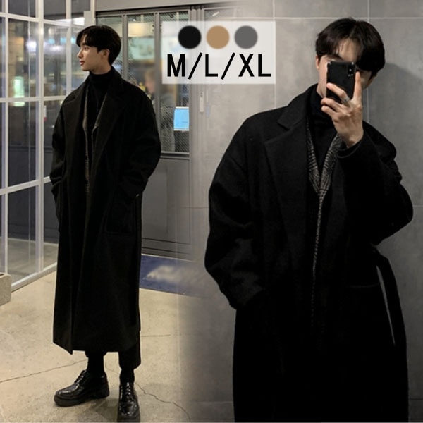 コート メンズ 冬 チェスターコート 大きいサイズ ビジネス XXL 細身 防寒 アウター ベージュ 韓国 ステンカラー カジュアル シンプル 春秋 ゆったり 暖かい かっこいい 彼氏 プレゼント 2