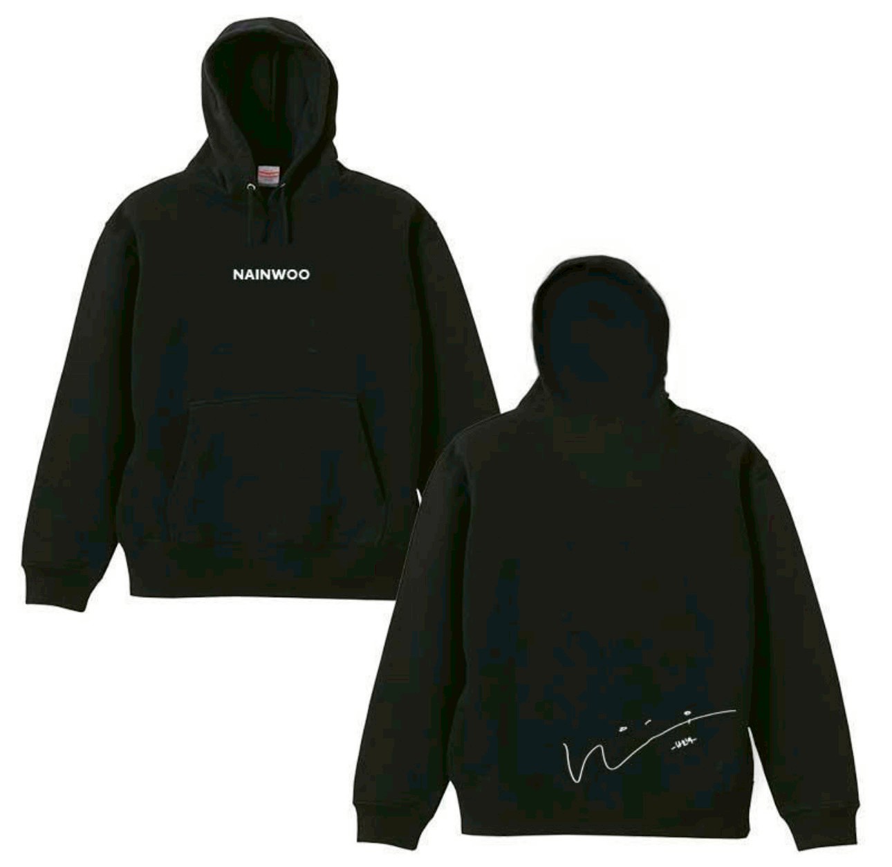 ナイヌ プルオーバー パーカー スウェット 裏パイル 男女兼用 ブラック 綿100％ ブラック 韓流 グッズ eq007-1