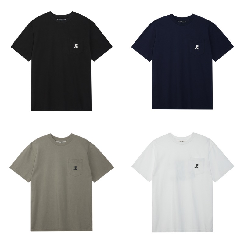【REST & RECREATION】 POCKET CREWNECK T-SHIRT : 4COLORS