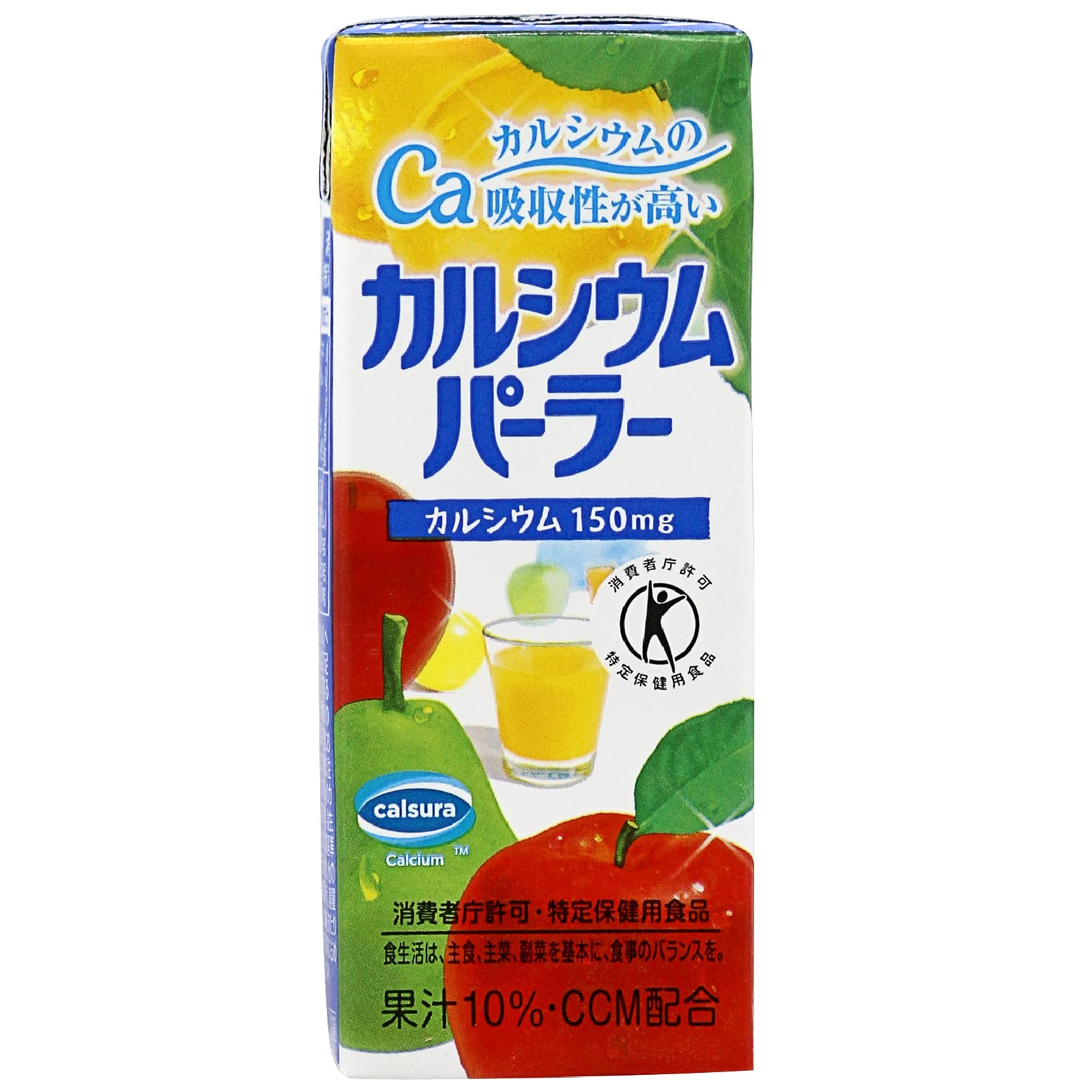 全国送料無料 湧川商会 富永 カルシウムパーラー 紙パック 200ml ×24本 [ トクホ ( 特定保健用食品 ) カルシウムの吸収性が高い ]