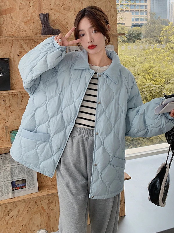 新款冬の綿の服の女性の短い金韓国版のゆったりしている羽毛ジャケット