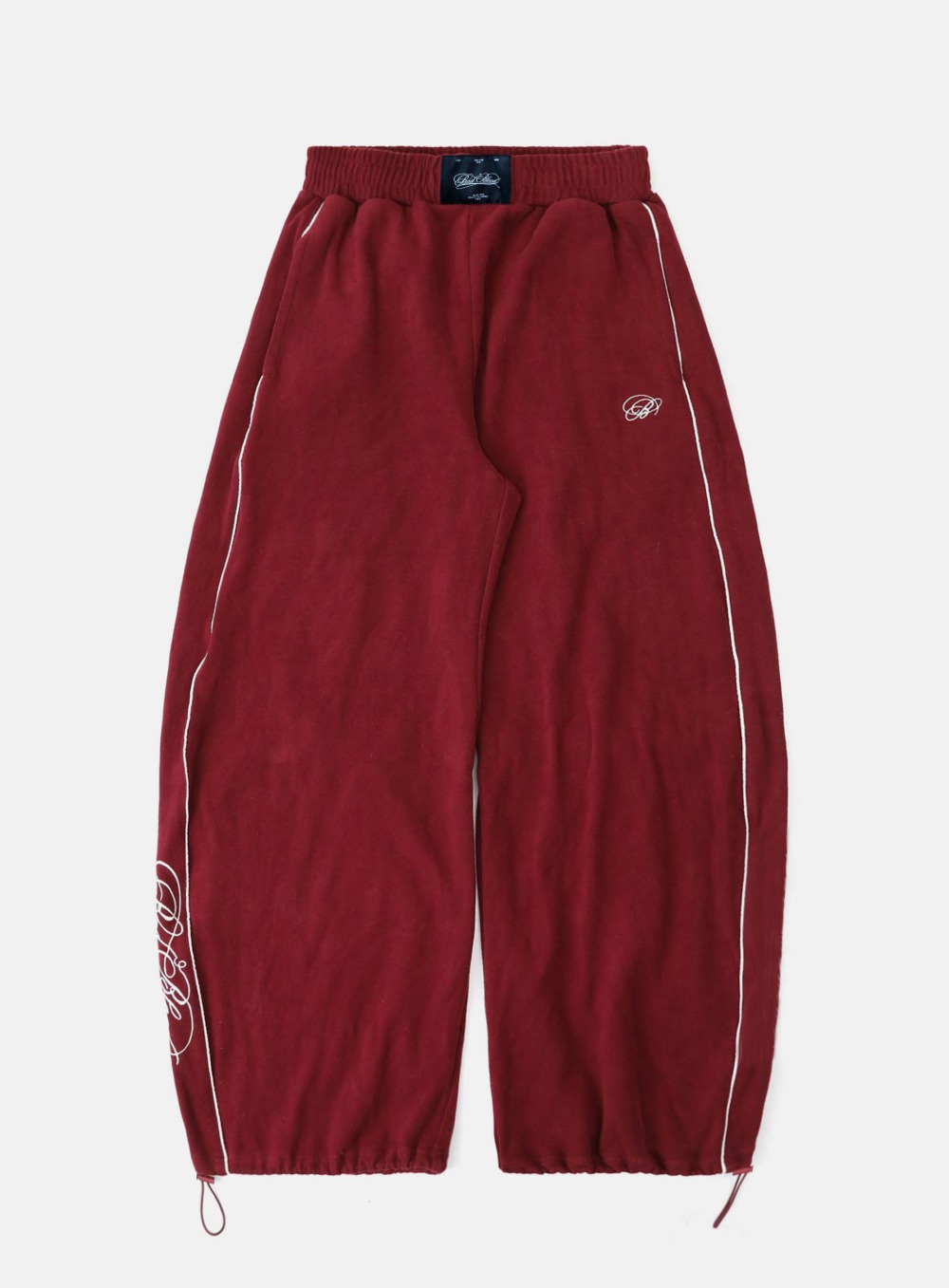 【BADBLOOD】 25FW DARK CLASSIC FINSTIFE TRACK PANTS : WINE