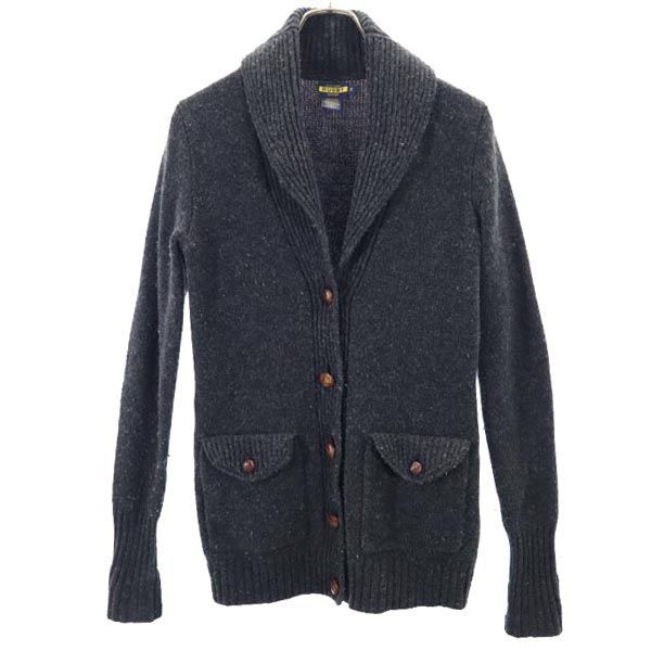 ラルフローレン ラグビー ウール ショールカラー ニット カーディガン S グレー系 RALPH LAUREN RUGBY レディース
