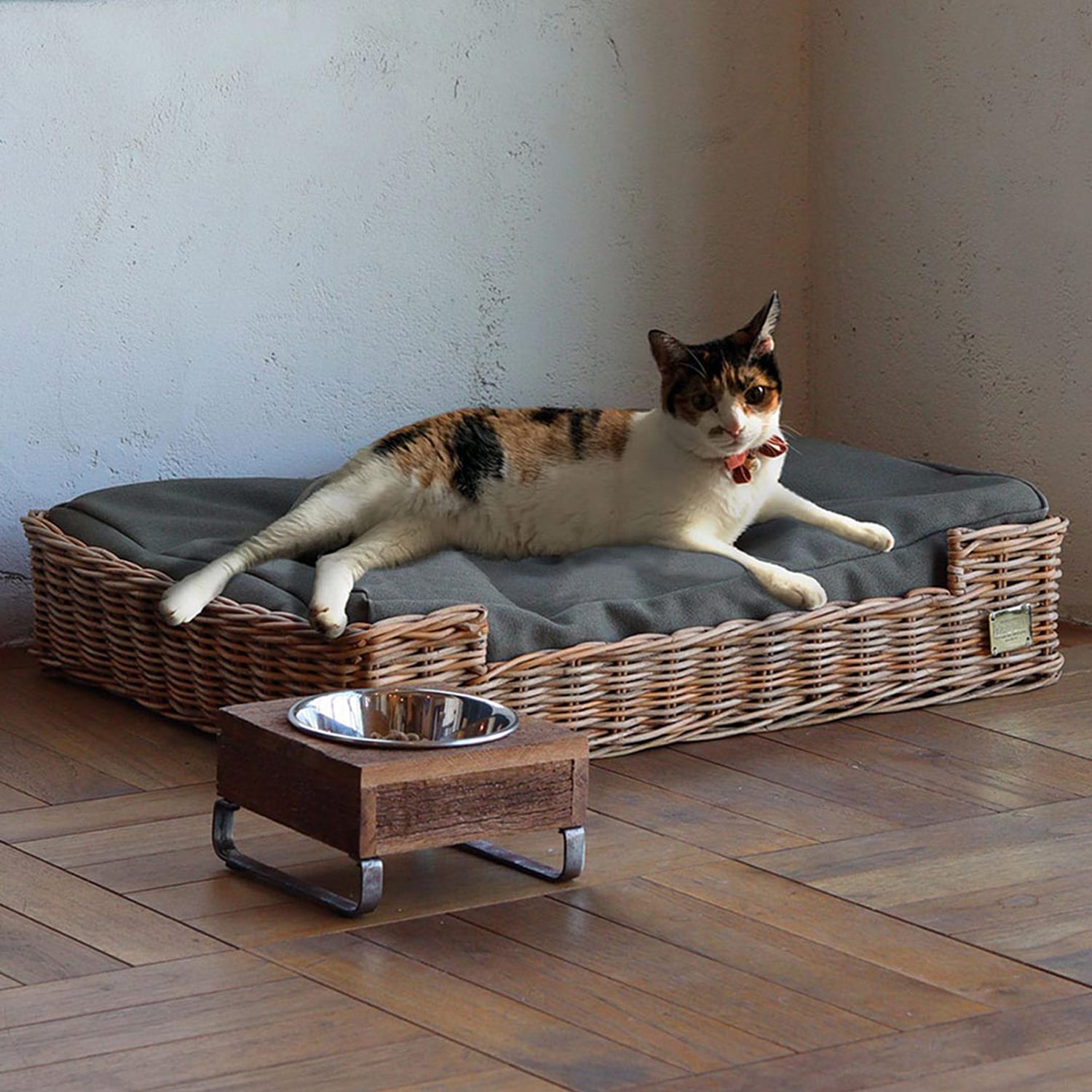 ネコベッド キャット 猫 クッション付き ペット用品 ねこベッド バイ ジ アラログ 972310004