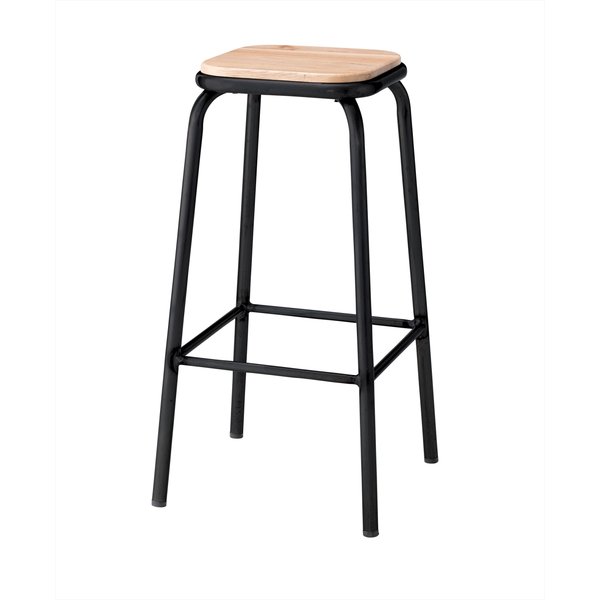 アッシュとアイアン脚のインダストリアルなハイスツール 北欧 インダストリアル チェア ダイニングチェア ダイニング キッチン ダイニングキッチン