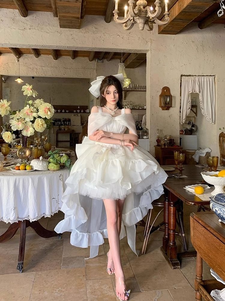 初恋少女用トレーリングドレス 成人式 ブ バースデードレス スリムプリンセスチュチュドレス 5,928円