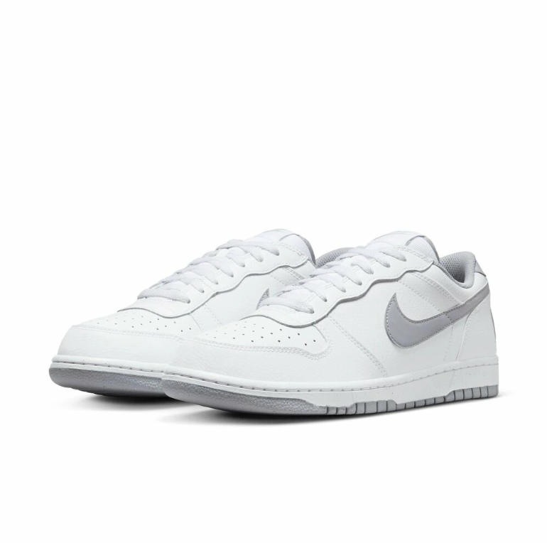 ナイキ ビッグナイキ ロー NIKE スニーカー メンズ ホワイト/ウルフグレー 355152-106