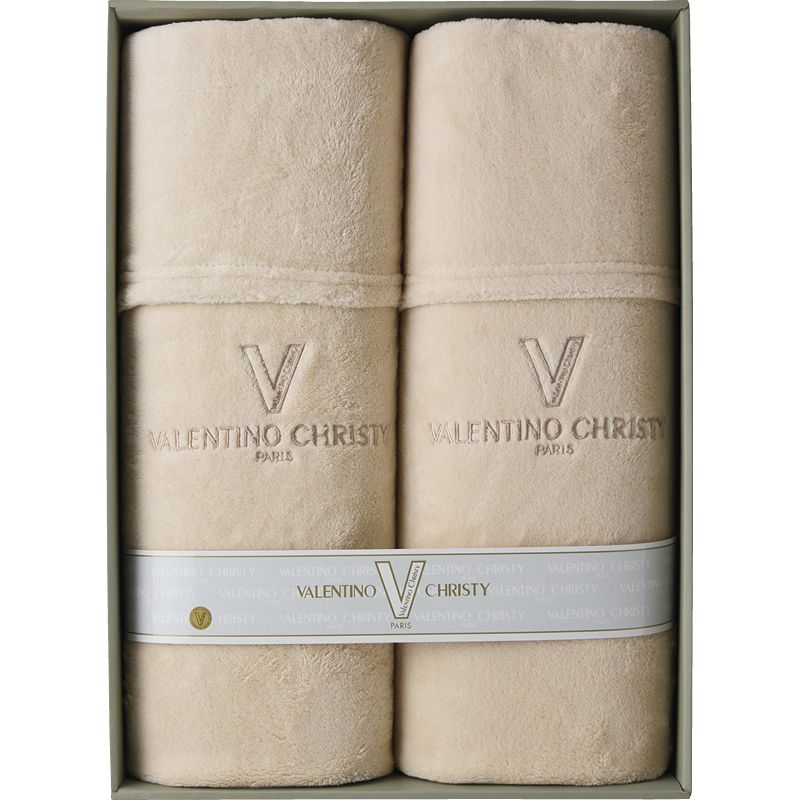 ヴァレンティノ/クリスティー ふわふわあったか毛布2P