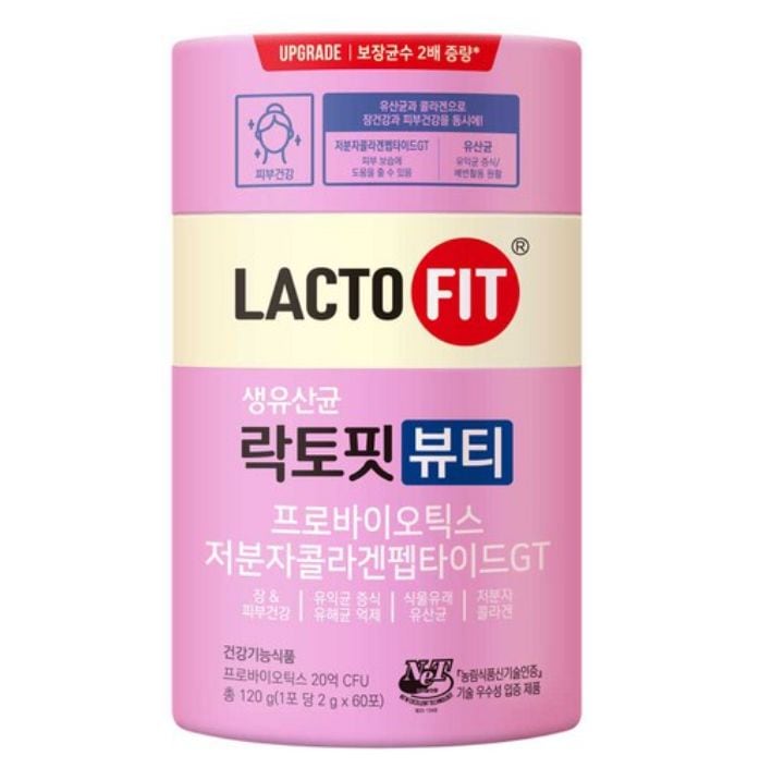 ラクトフィットビューティー生乳酸菌120g /韓国発送
