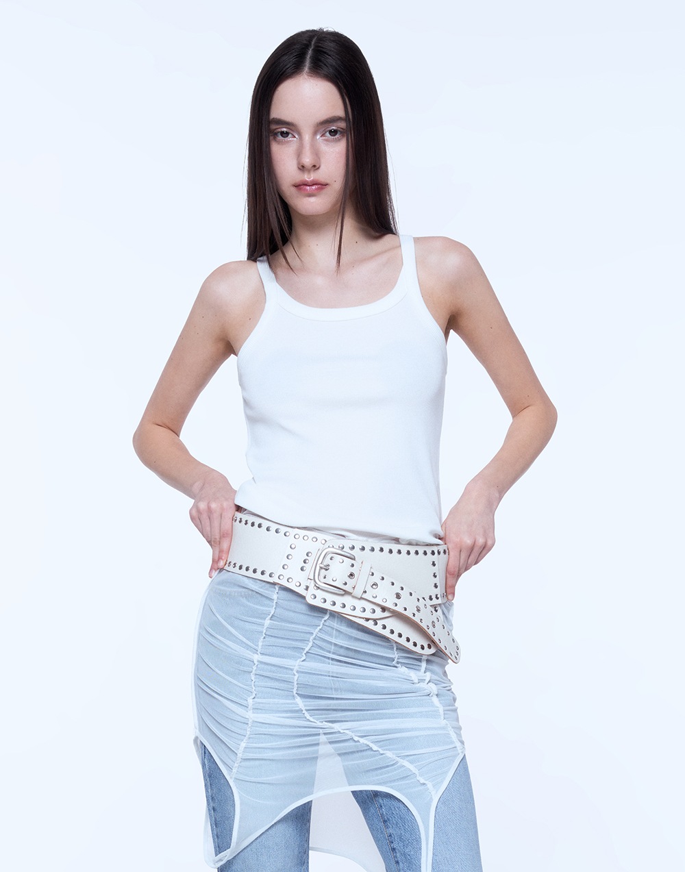 TWO WAY SLEEVELESS - WHITE_5/8 SHIPPING