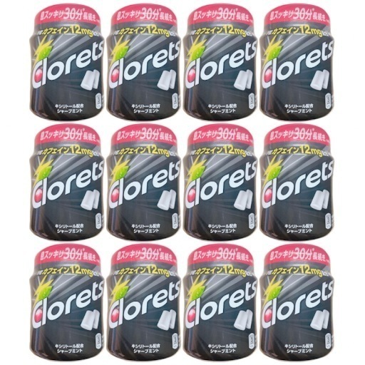 クロレッツXP シャープミントボトルR 140g 12個セット クロレッツボトルガム クロレッツガム 黒のボトル