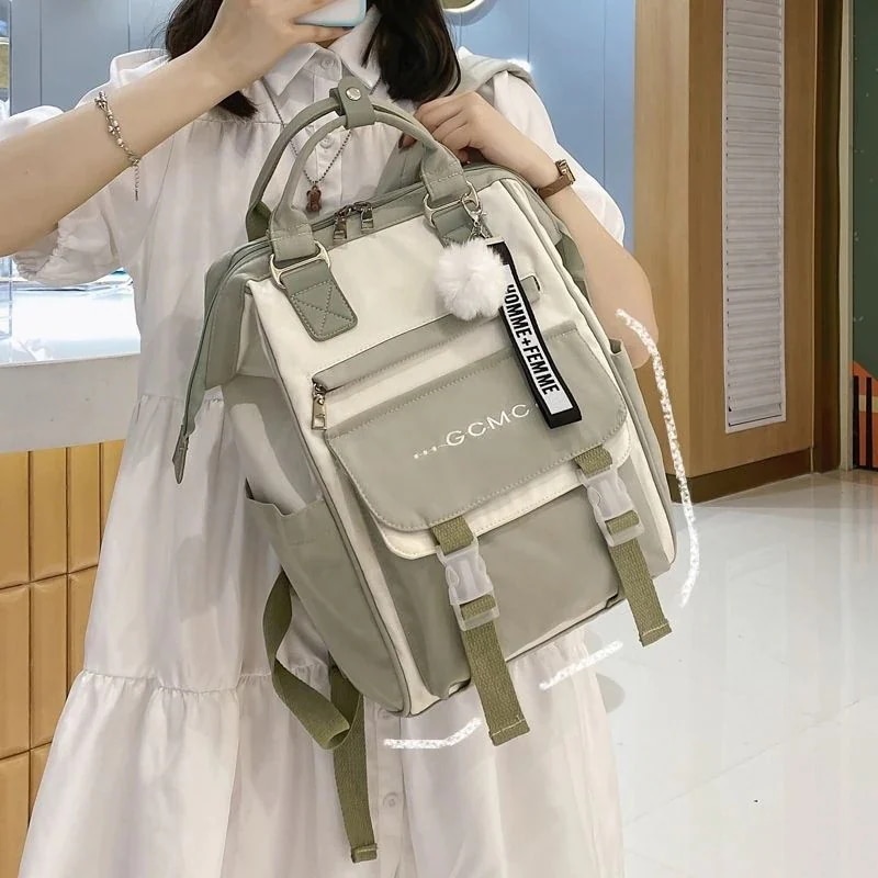 リュック レディース バッグ 複数のポケット リュック 学生バッグアンチ汚いです 多機能旅行 バックパック A4サイズ大容量収納可能 軽量 通学旅行