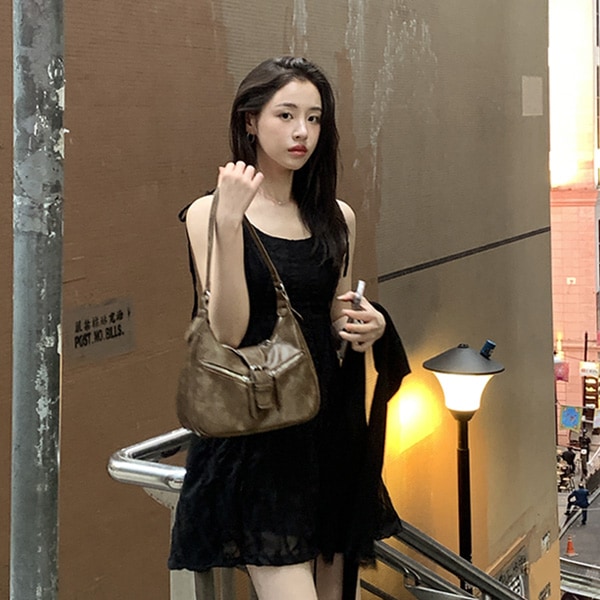 エルベル 2丈 シアーレース ウェーブフリル キャミソールワンピース op15971