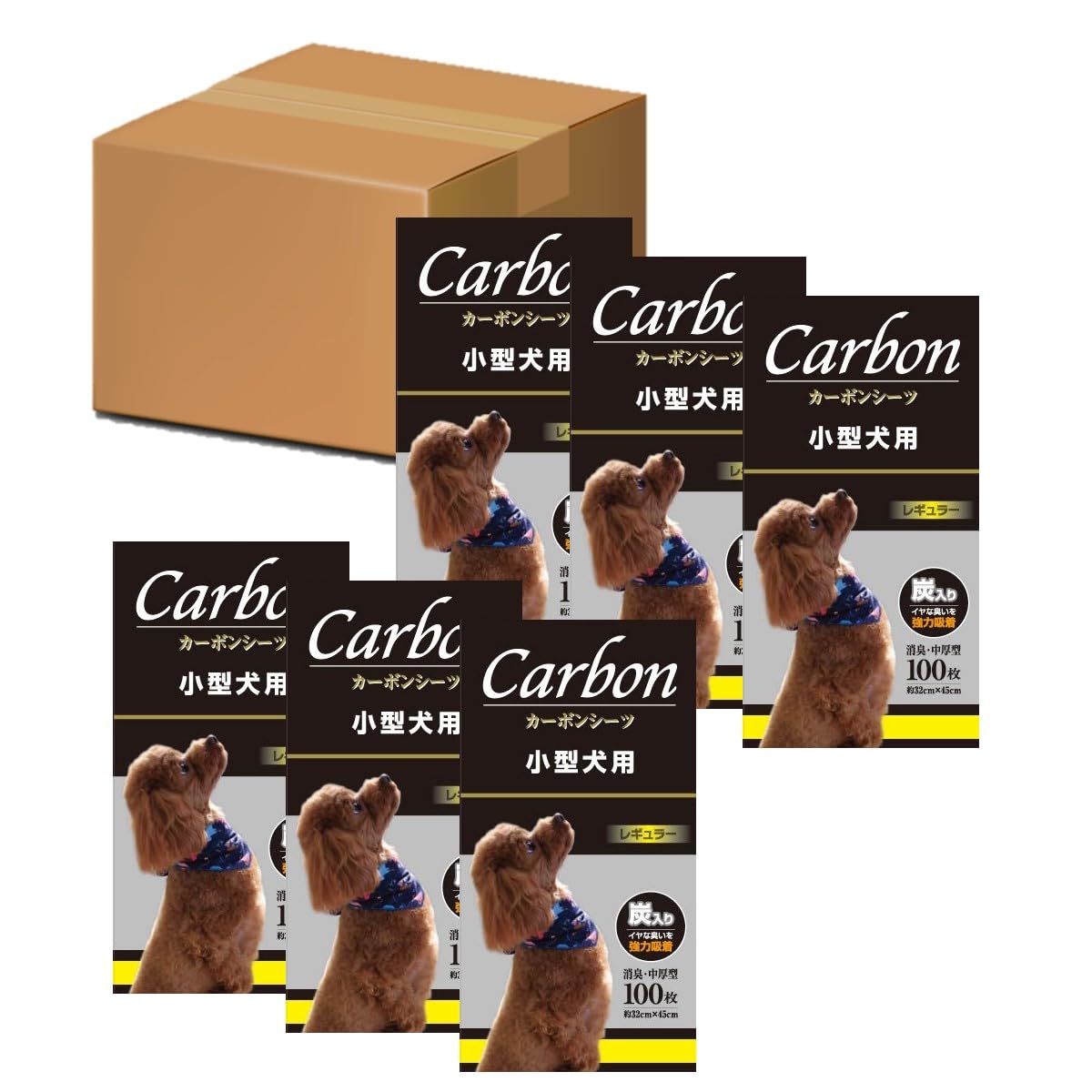 ネオ・ルーライフ カーボンシーツ 中厚 小型犬用 レギュラー 100枚入 6個セット 7,516円