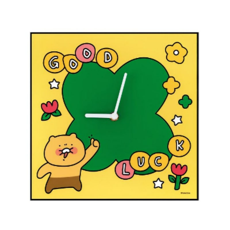 スロッピー 春の四角壁掛け時計