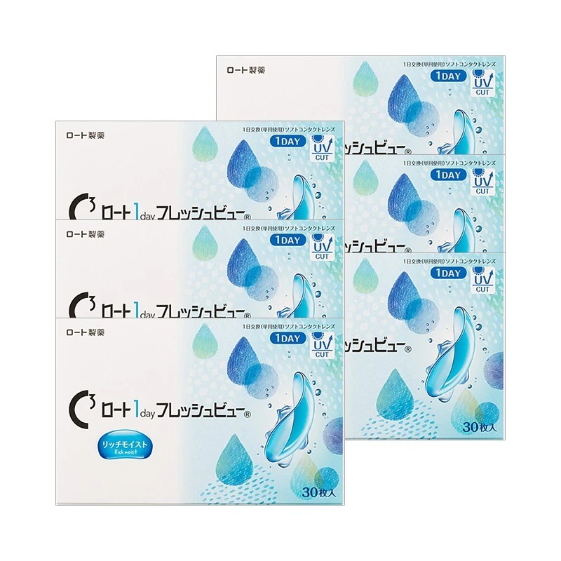 30枚入 [ 6箱 ] ロート ワンデー フレッシュビュー リッチモイスト