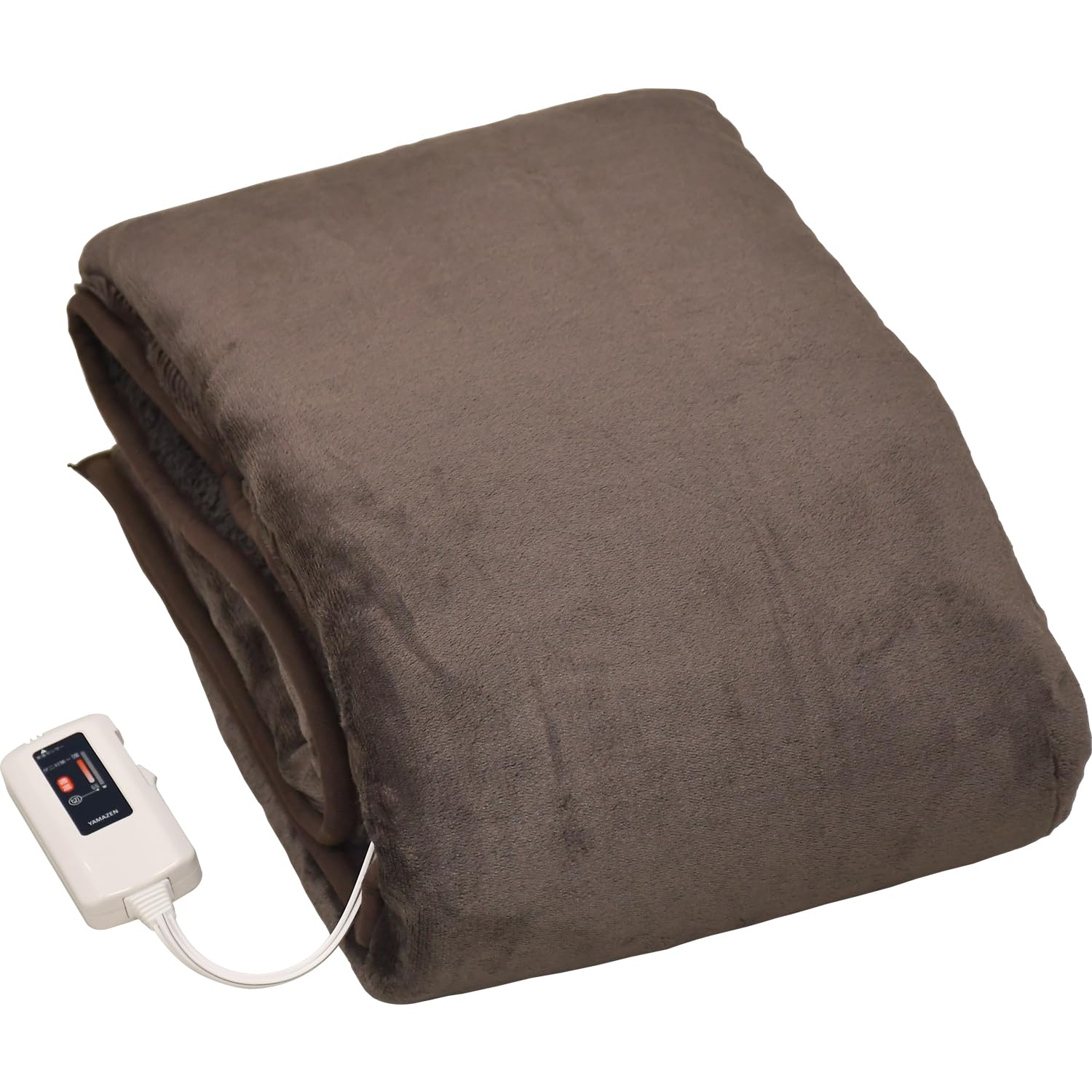 [山善] ふわふわもこもこ 電気掛・敷毛布 (丸洗い可能) 188×130cm 表面フランネル・裏面プードルタッチ仕上げ 室温センサー付 YMK-F43P(T)