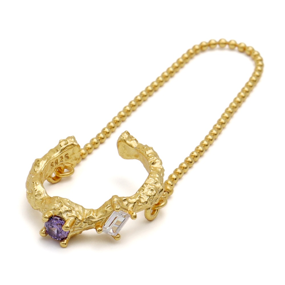 925 ボールチェーン イヤーカフ [cec132]