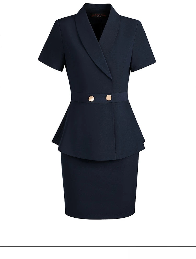 西装 セットアップ レディース 職業服 フロント デスク 美容院 ジュエリー店 8625