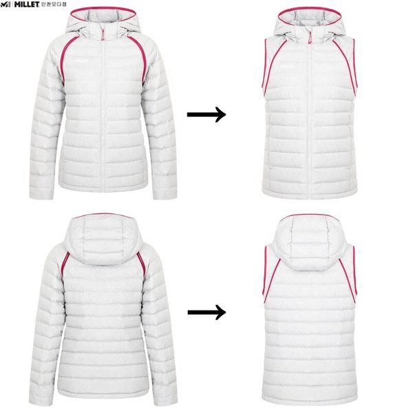 パディングダウン(ベスト) 女性 冬 モジュール ジャケットMRUWD560A1_IC