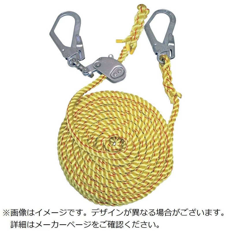 まつうら工業　ニュｰテトロン水平親綱16mmΦ×10m両端フック片側緊張器付 　NEWTETORONWF1610