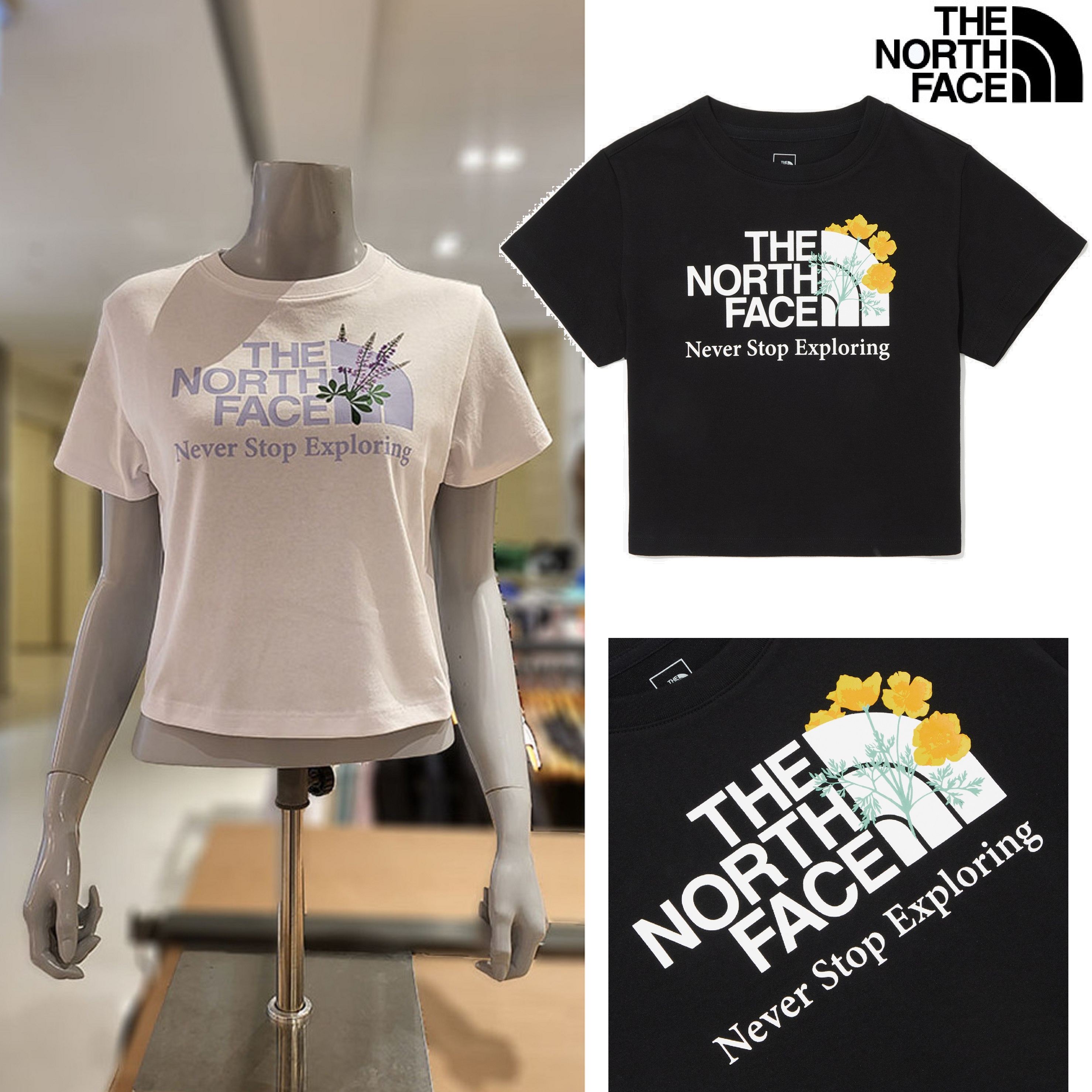 WomenS BLOOMING S/S R/TEE 2色 Tシャツ 新商品 韓国ファッション 韓国人気 女性服 ストリートファッション 夏ファッション 6,205円