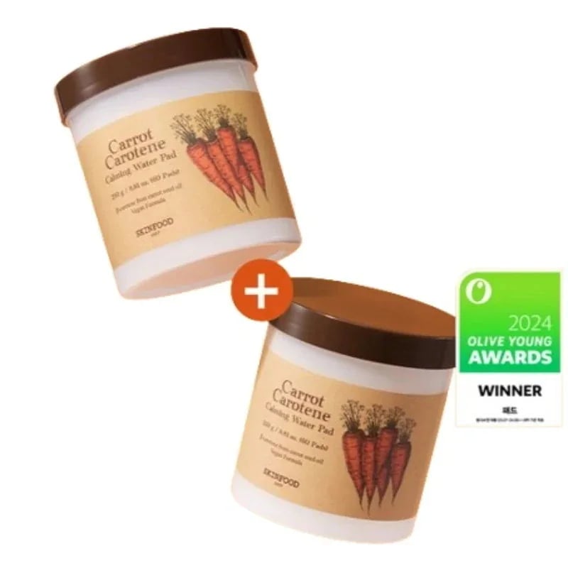 [25SS/新作](1+1) キャロット カロテン カーミングウォーターパッド 60枚+60枚 #肌を落ち着かせるトナーパッド