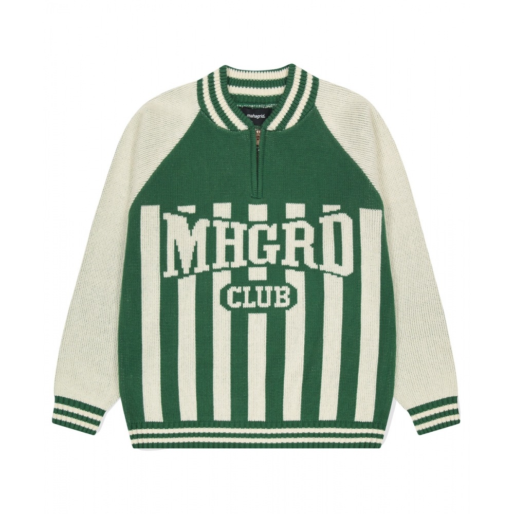 マハグリッド MHGRD クラブハーフジップニットグリーン (MG2DFMK680A)